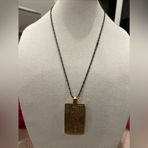 Chico’s Art Deco Pendant Necklace - Picture 5 of 7